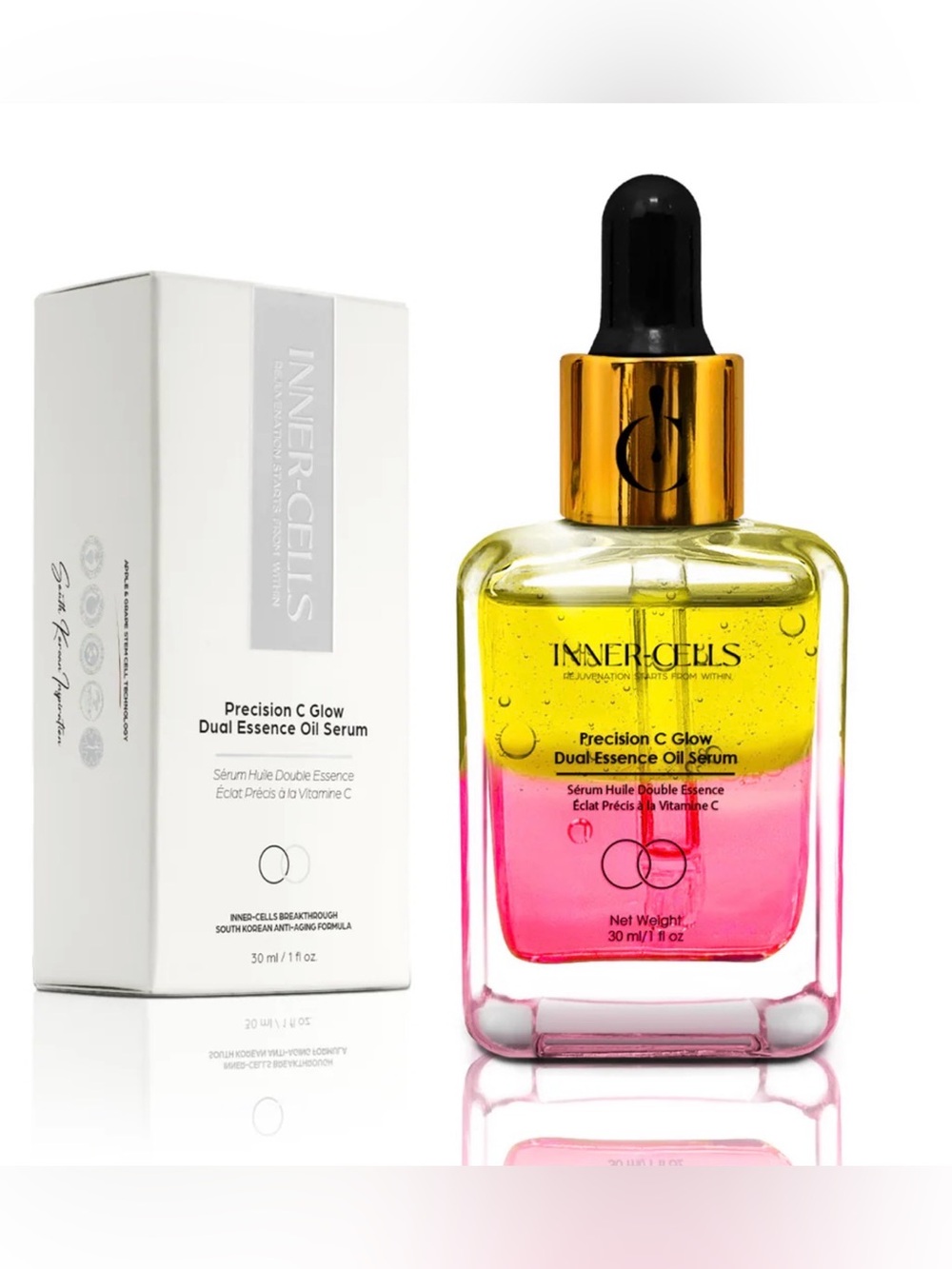 INNER-CELLS Precision C Glow Dual Essence Oil Serum